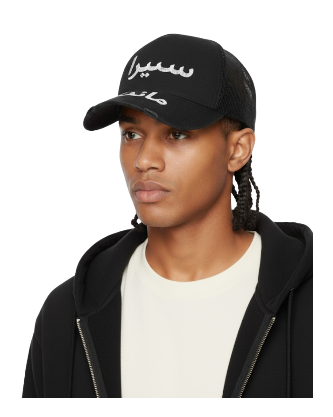SIERRA MANDEL. ARABIC TRUCKER HAT