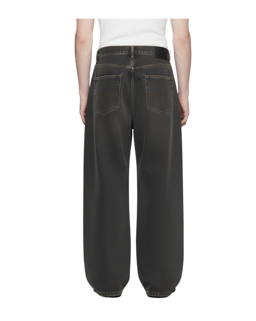 DARK LOOSE FITTED WIDE JEANS