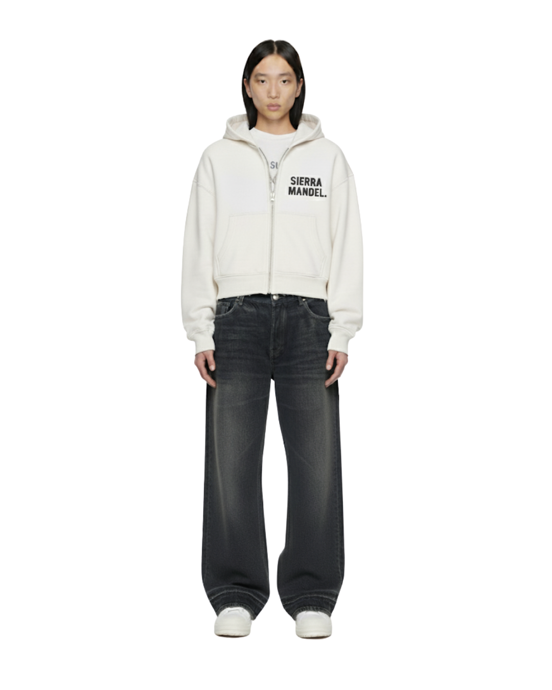 CROPPED SIERRA MANDEL. ZIP UP