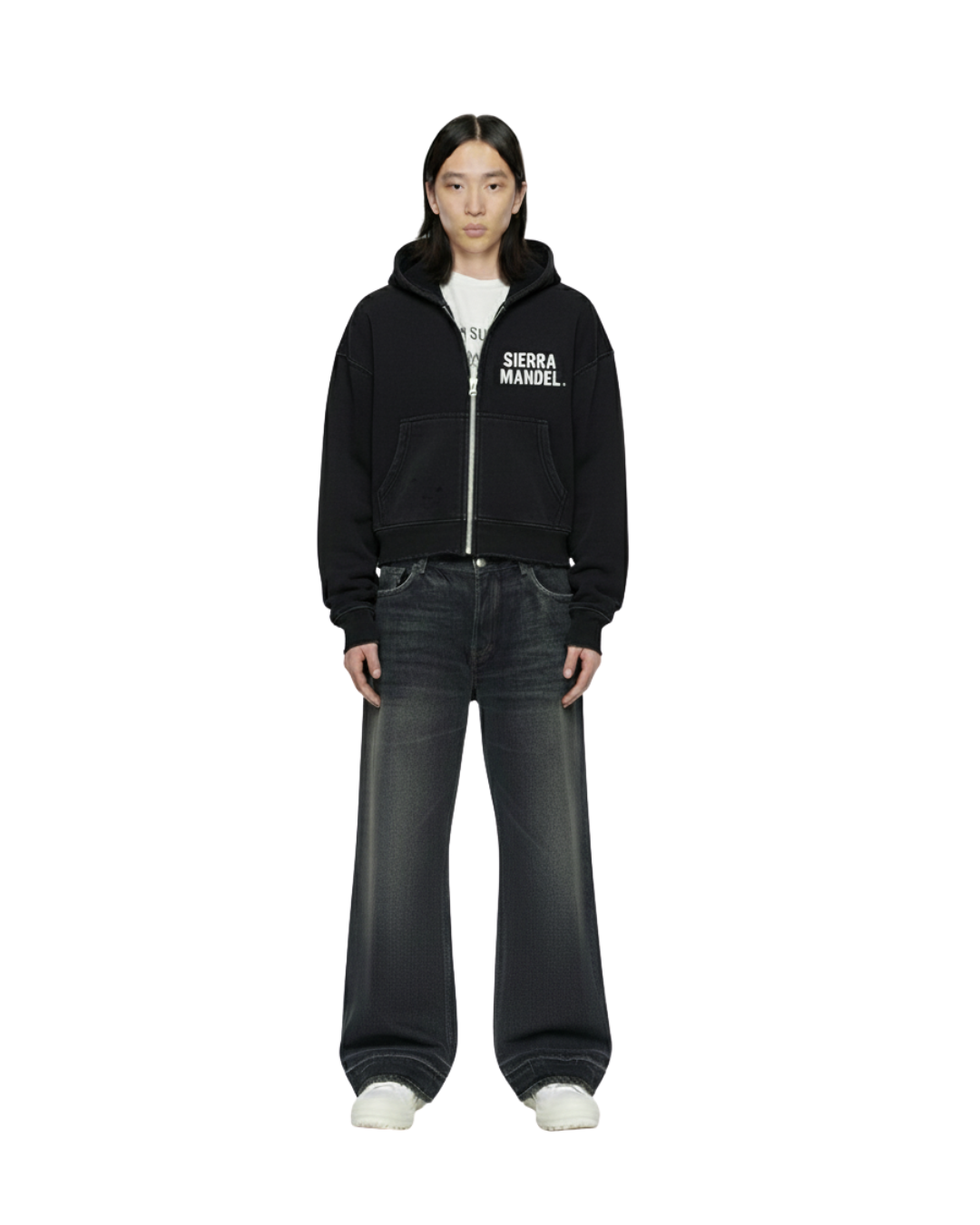 CROPPED SIERRA MANDEL. ZIP UP