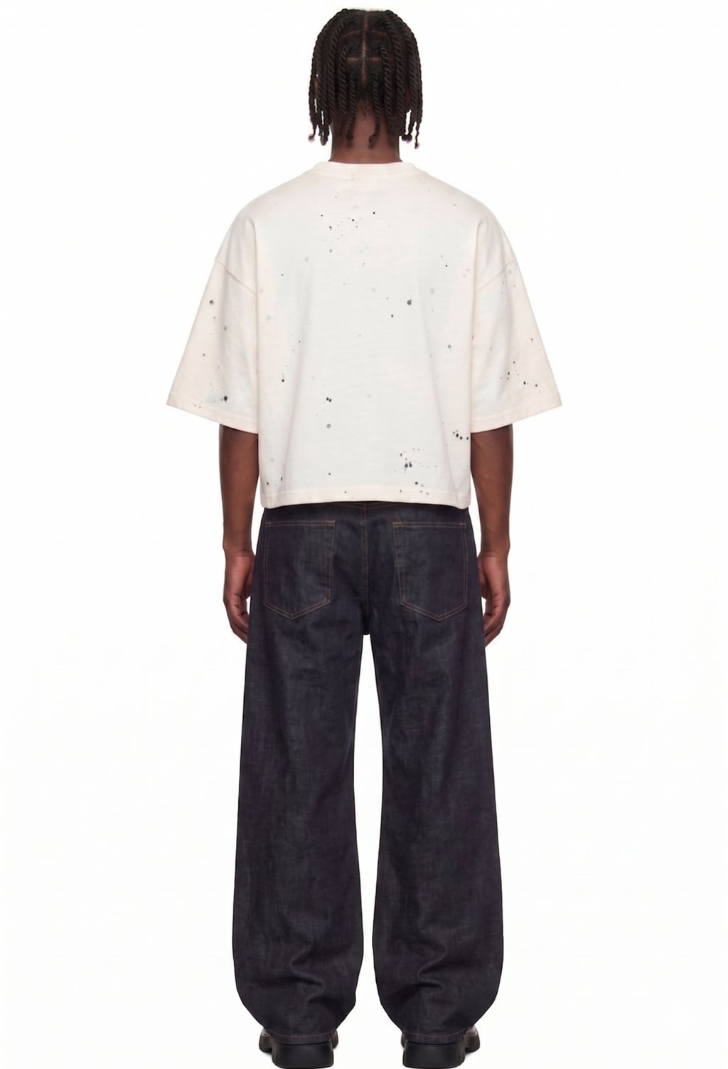 SPLATTER SIERRA NECK LOGO TEE