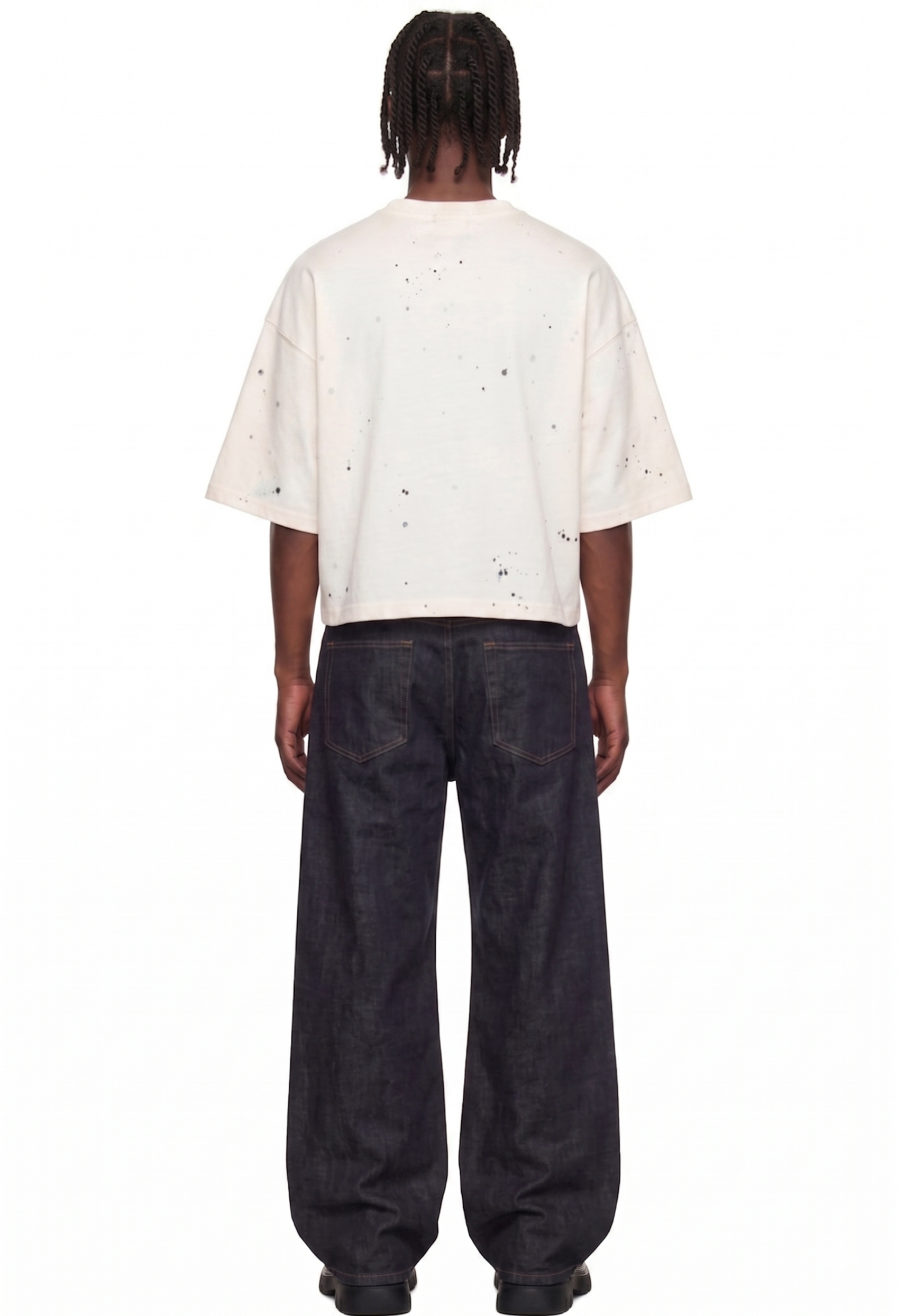 SPLATTER SIERRA NECK LOGO TEE