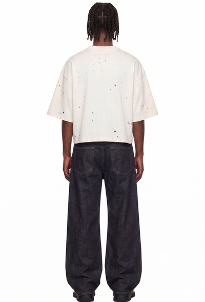SPLATTER SIERRA NECK LOGO TEE